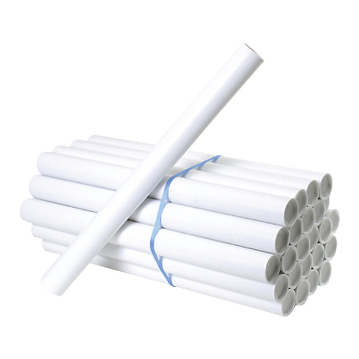 Verzendkoker CleverPack A3 330x29.7x1.2 met doppen wit pak à 20 stuks