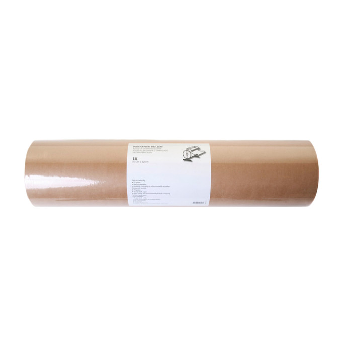 Inpakpapier IEZZY 70gram 70cmx220m kraft bruin