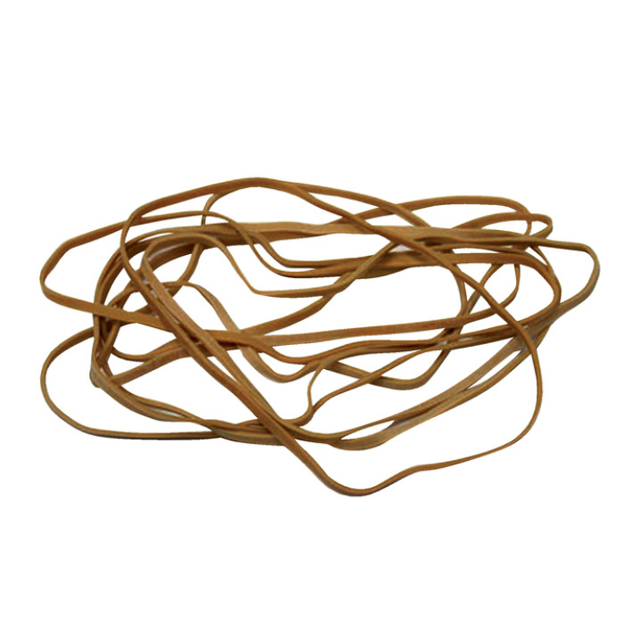 Elastiek Standard Rubber Bands 24 150x1.5mm 50gr 85 stuks bruin