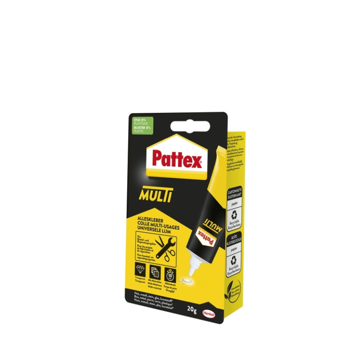 Alleslijm Pattex Multi tube 20 gram op blister