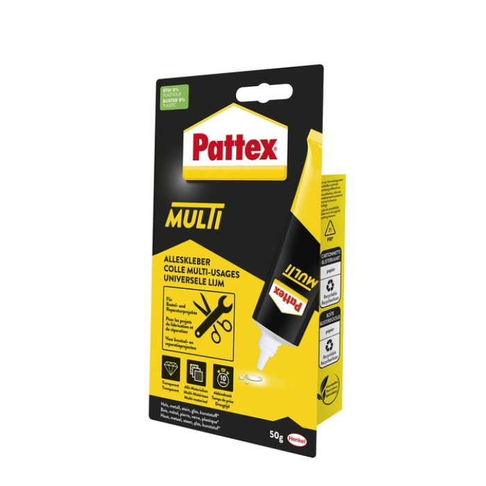 Alleslijm Pattex Multi tube 50gram op blister