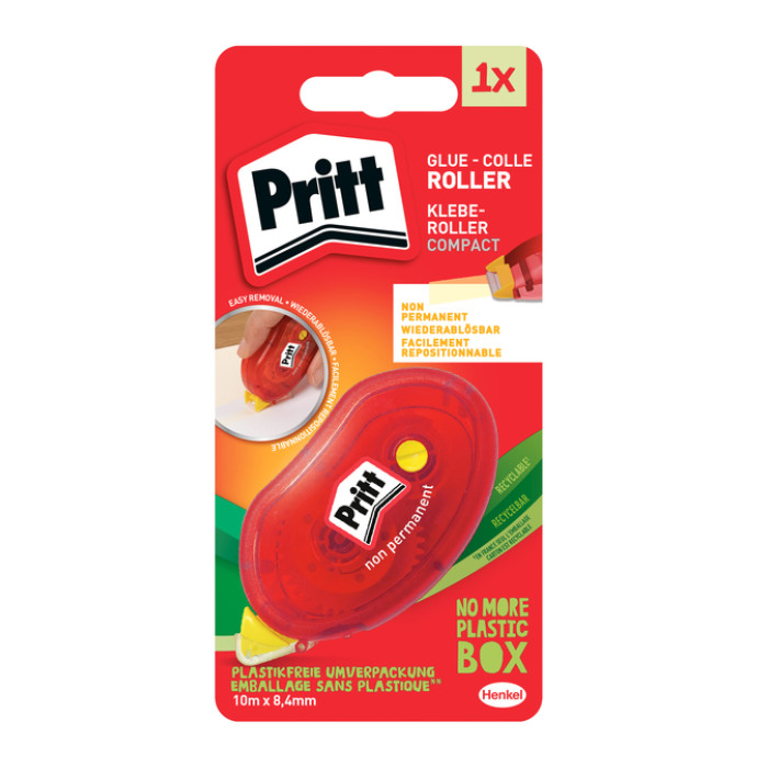 Lijmroller Pritt Compact non permanent 10m op blister