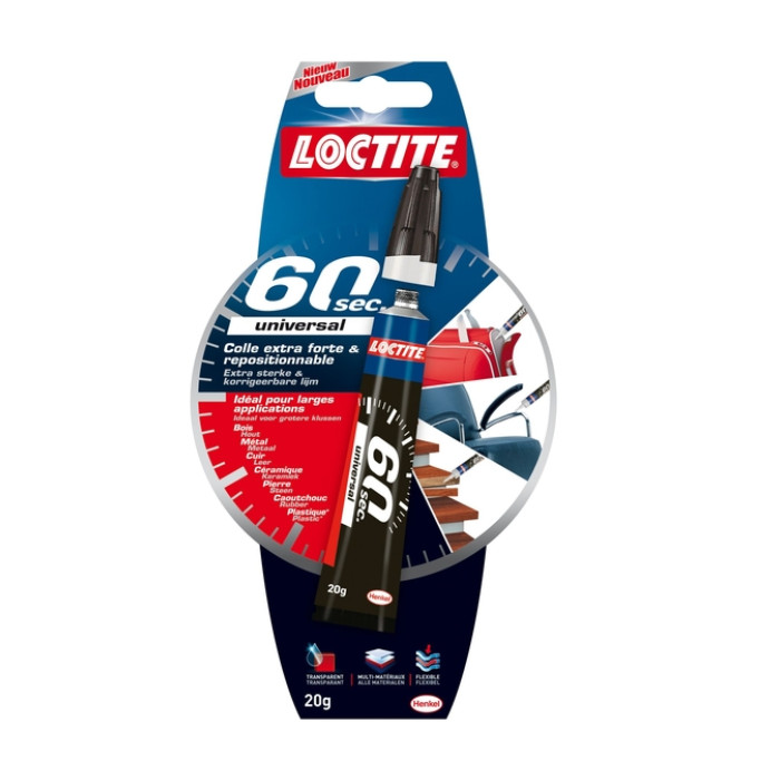 Alleslijm Loctite 60 seconden tube 20 gram