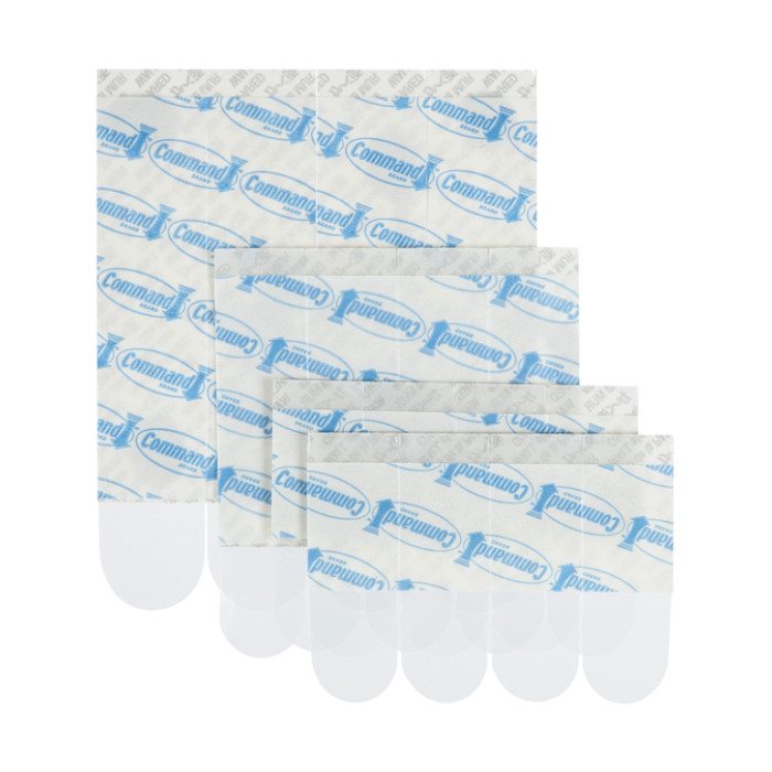 Bevestigingsstrip Command 16 stuks transparant