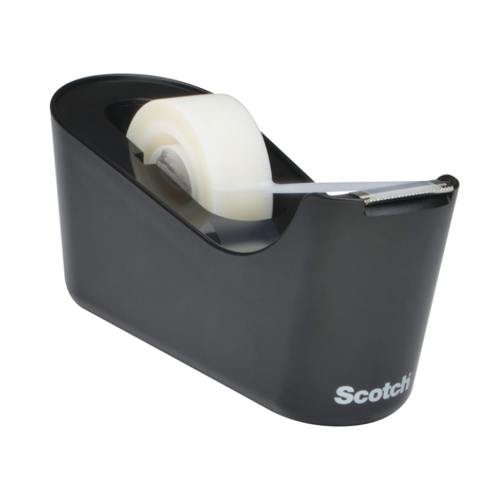 Plakbandhouder Scotch C18 zwart + 1 rol magic tape 19mmx33m