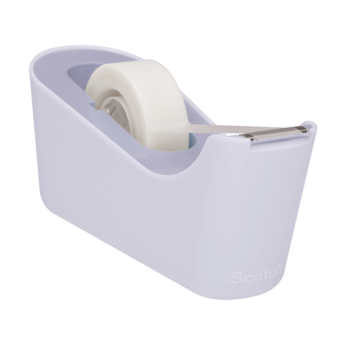 Plakbandhouder Scotch C18 lavendel + 1 rol magic tape 19mmx33m