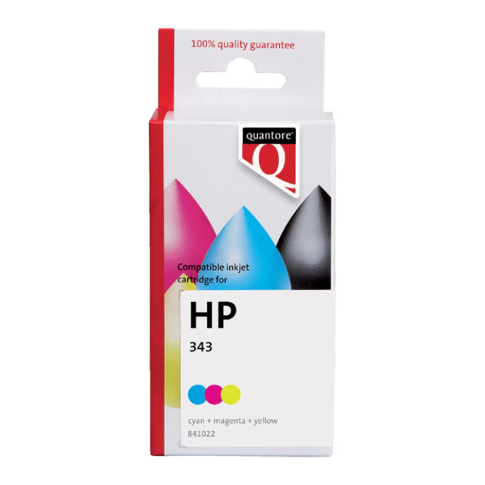 Inktcartridge Quantore alternatief tbv HP C8766EE 343 kleur
