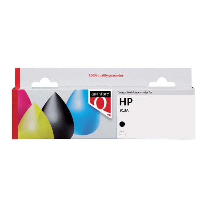 Inktcartridge Quantore alternatief tbv HP L0R95AE 913A zwart