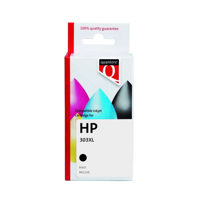 Inktcartridge Quantore alternatief tbv HP T6N04AE 303XL zwart HC