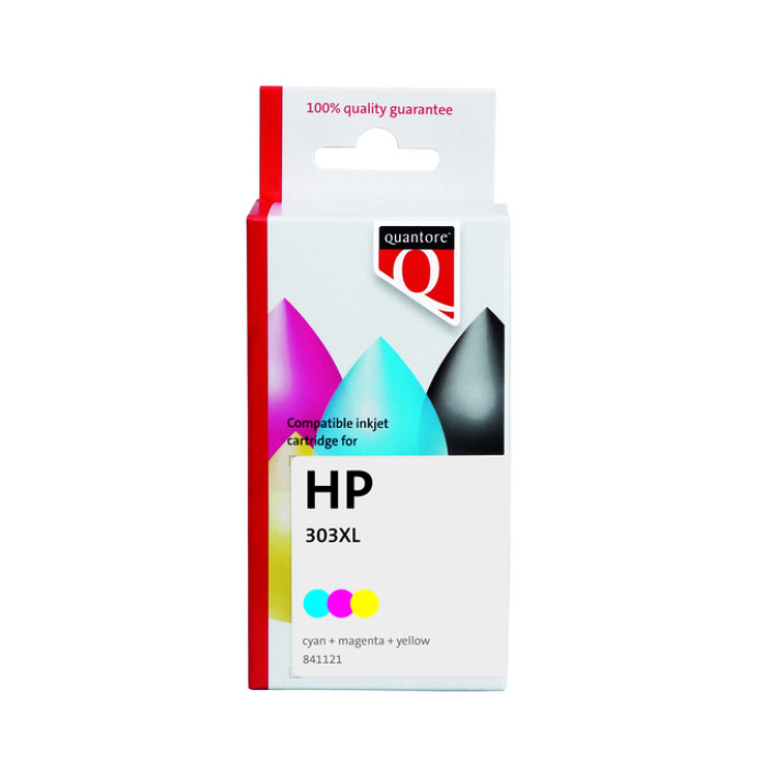 Inktcartridge Quantore alternatief tbv HP T6N03AE 303XL kleur HC