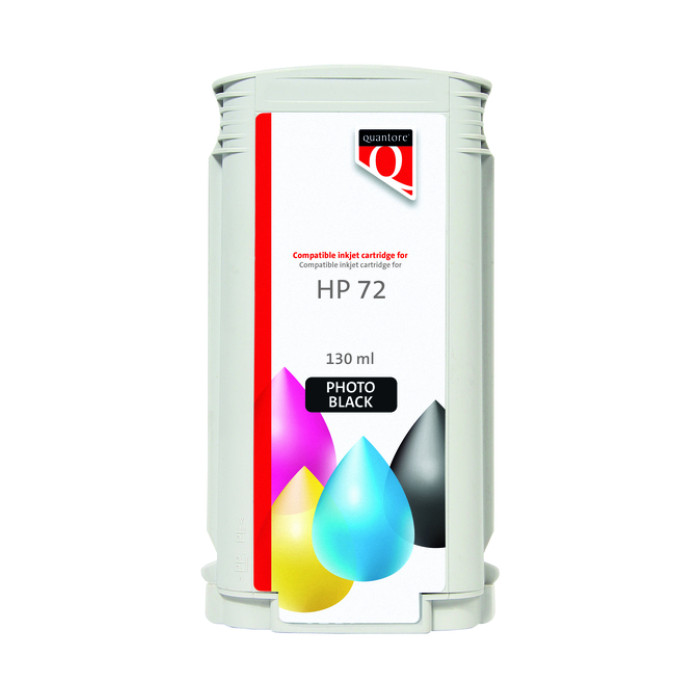 Inktcartridge Quantore alternatief tbv HP 72 C9370A foto zwart
