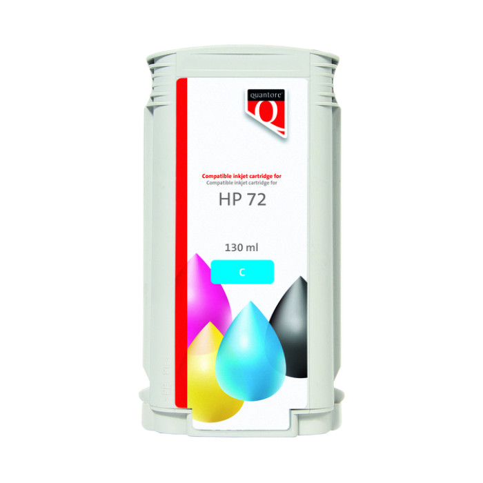 Inktcartridge Quantore alternatief tbv HP 72 C9371A blauw