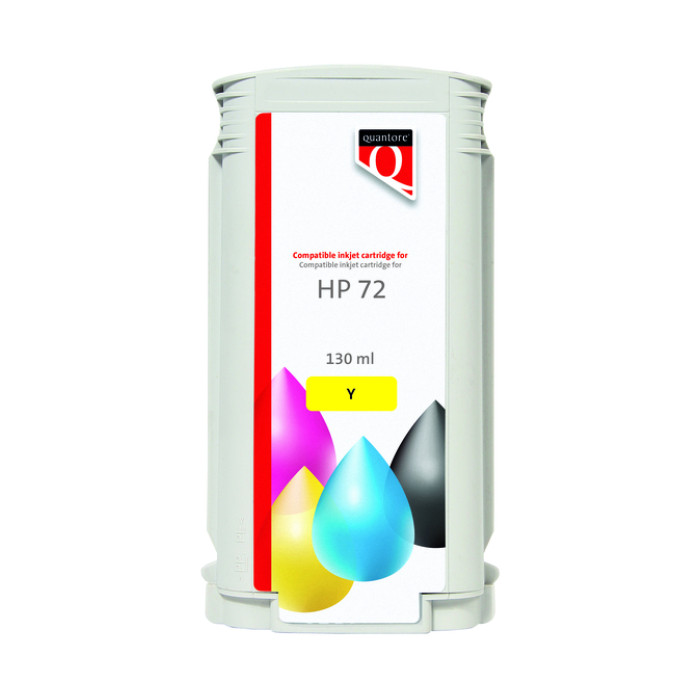 Inktcartridge Quantore alternatief tbv HP 72 C9373A geel