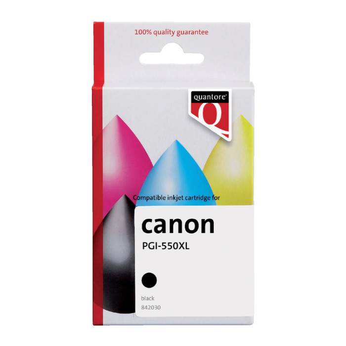 Inktcartridge Quantore alternatief tbv Canon PGI-550XL zwart HC