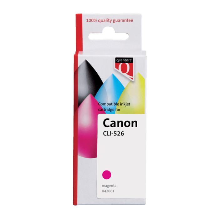 Inktcartridge Quantore alternatief tbv Canon CLI-526 rood