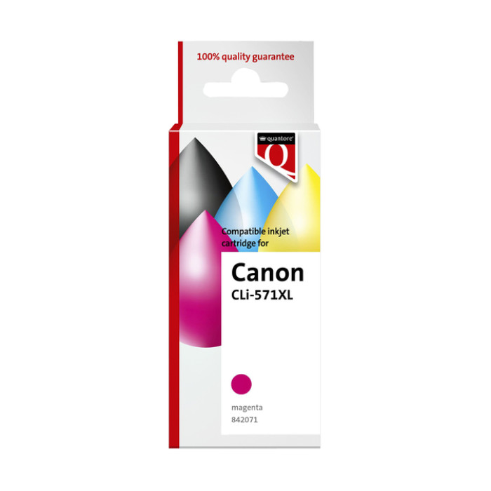 Inktcartridge Quantore alternatief tbv Canon CLI-571XL rood