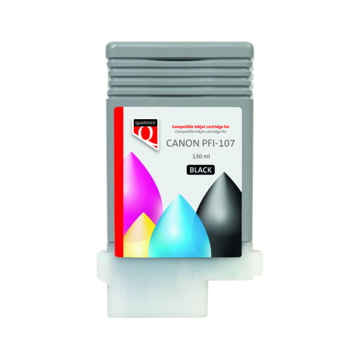 Inktcartridge Quantore alternatief tbv Canon PFI-107 zwart