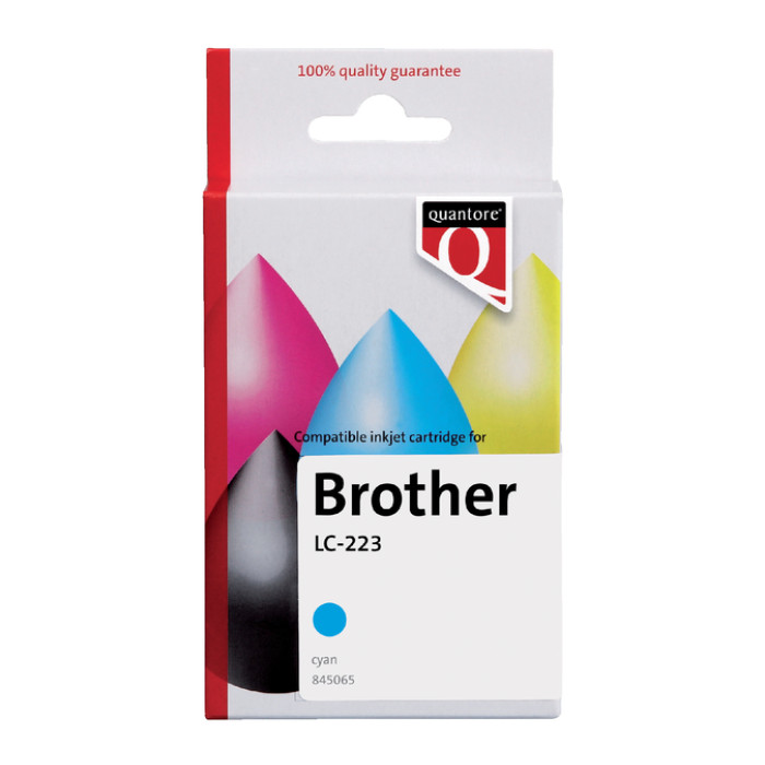 Inktcartridge Quantore alternatief tbv Brother LC-223 blauw