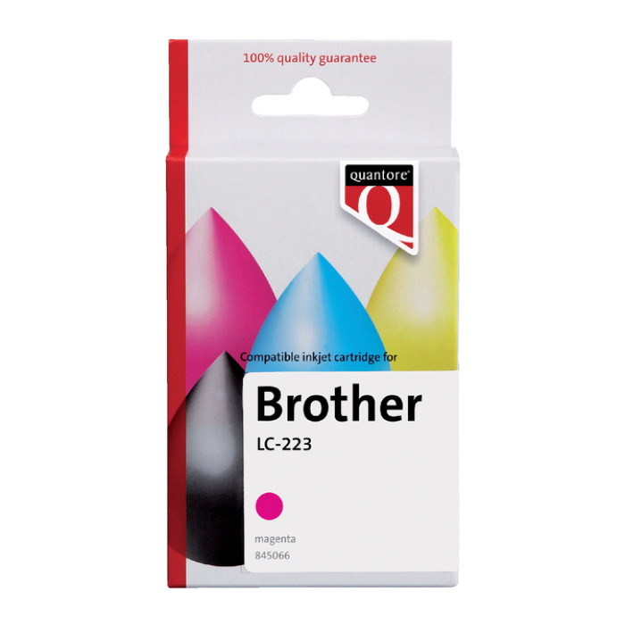 Inktcartridge Quantore alternatief tbv Brother LC-223 rood
