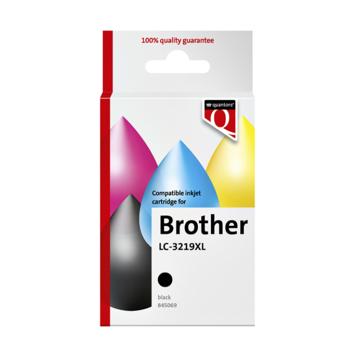 Inktcartridge Quantore alternatief tbv Brother LC-3219XL zwart