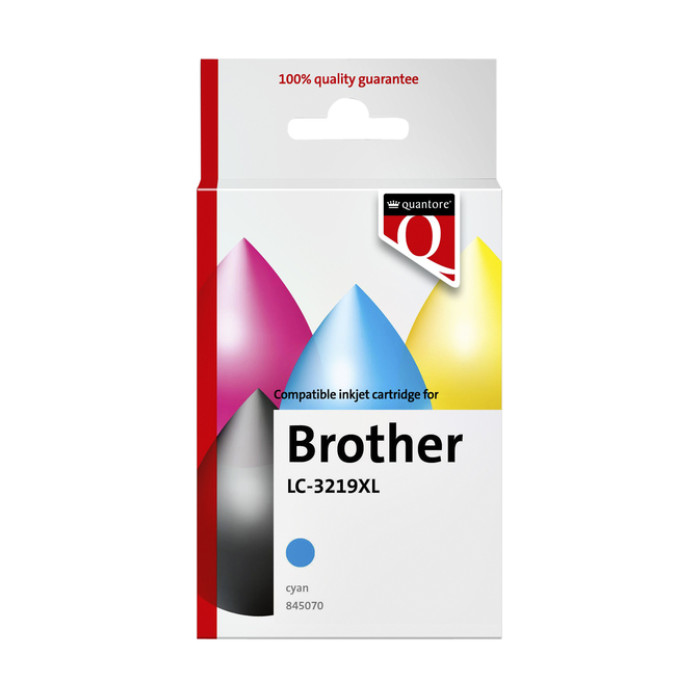 Inktcartridge Quantore alternatief tbv Brother LC-3219XL blauw