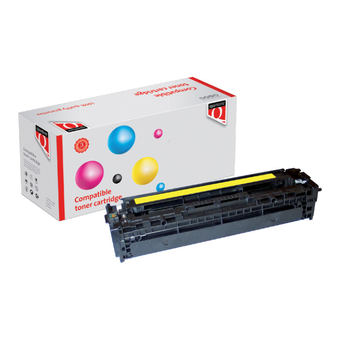 Tonercartridge Quantore alternatief tbv HP CB542A 125A geel