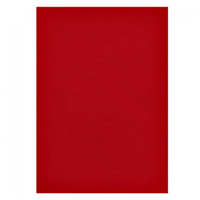 Voorblad Fellowes A4 lederlook rood 100stuks