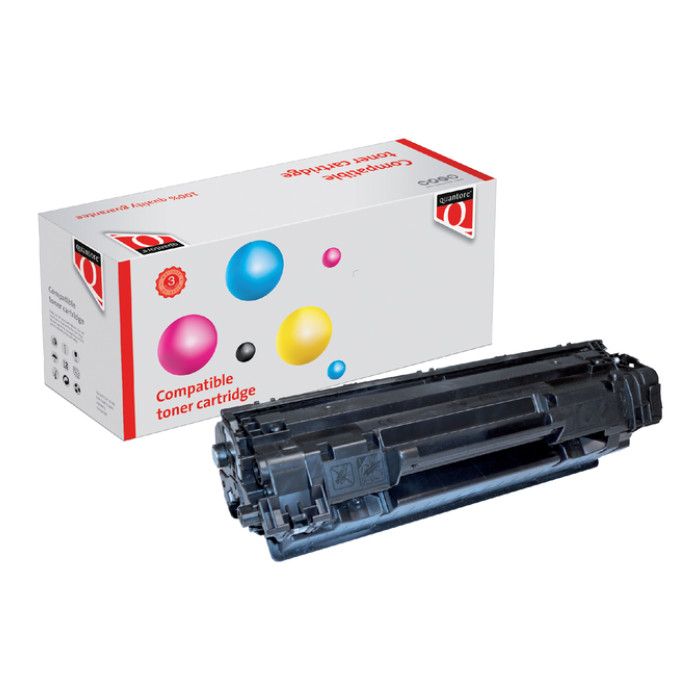 Tonercartridge Quantore alternatief tbv Canon 737/HP CF283X zwart