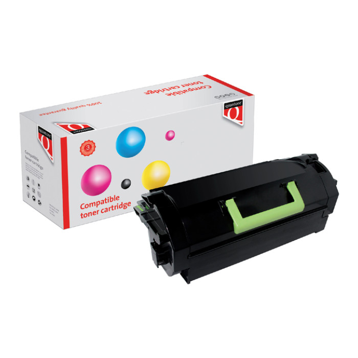 Tonercartridge Quantore alternatief tbv Lexmark 52D0HA0zwart