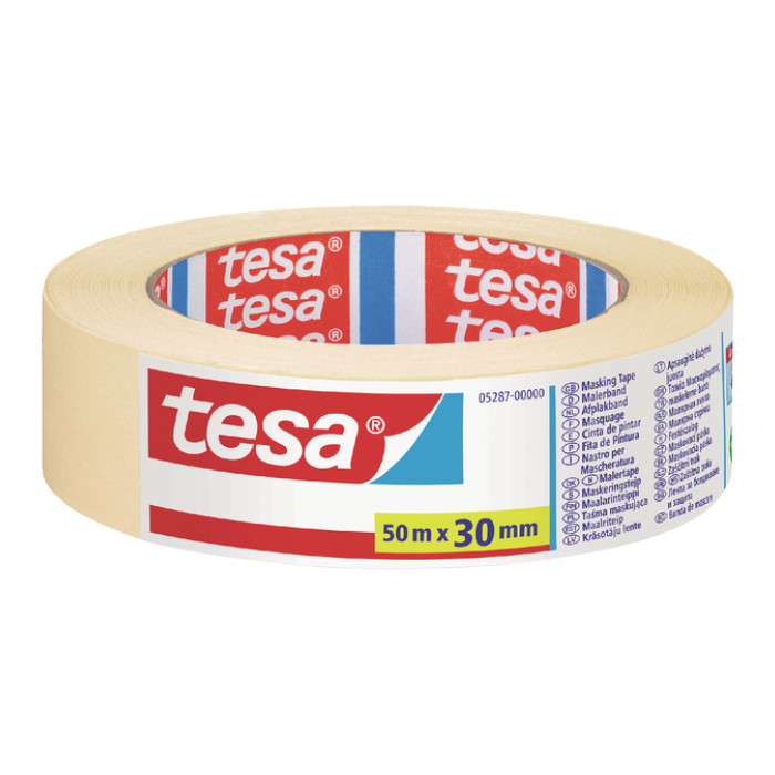 Afplaktape tesa®  Economy 30mmx50m geel