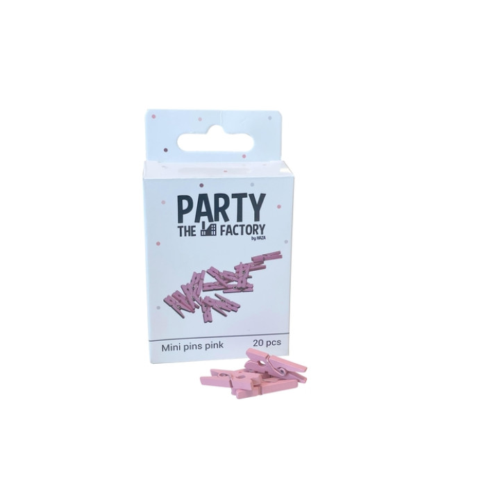 Knijpers Haza mini roze zak à 20 stuks