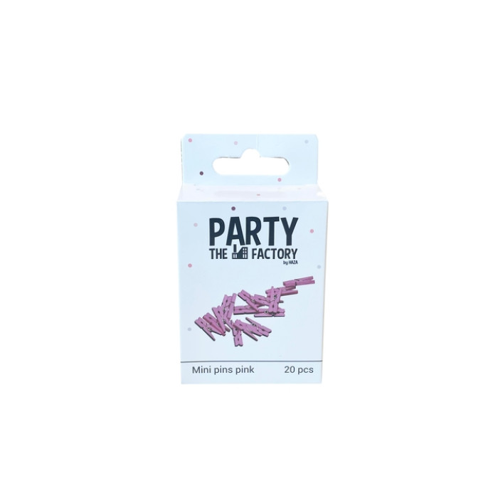 Knijpers Haza mini roze zak à 20 stuks