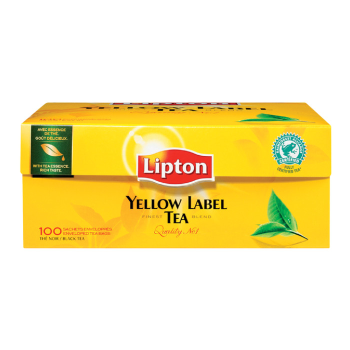 Thee Lipton yellow label met envelop 100x1.5gr
