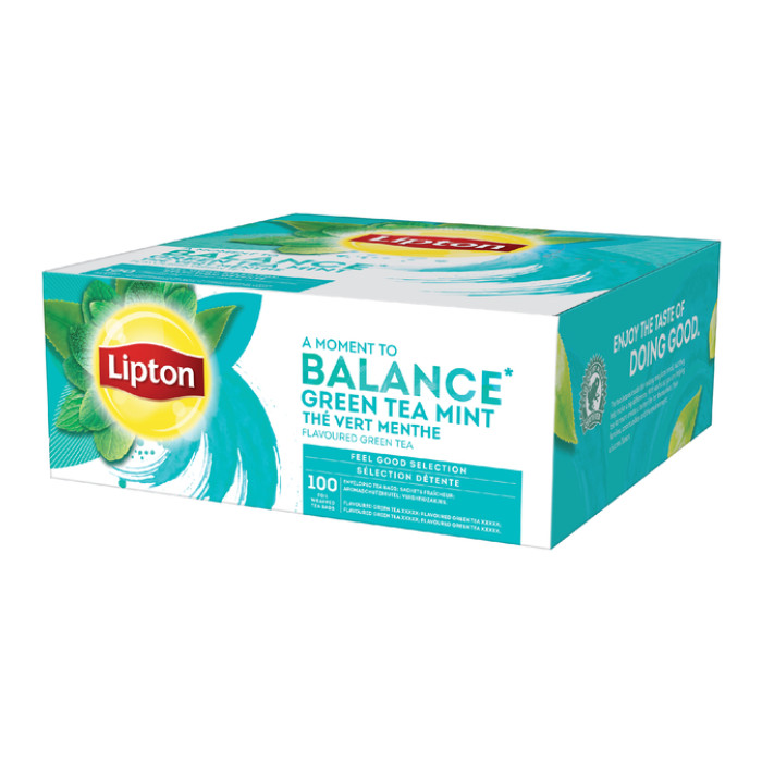 Thee Lipton Balance green tea mint 100x1.5gr