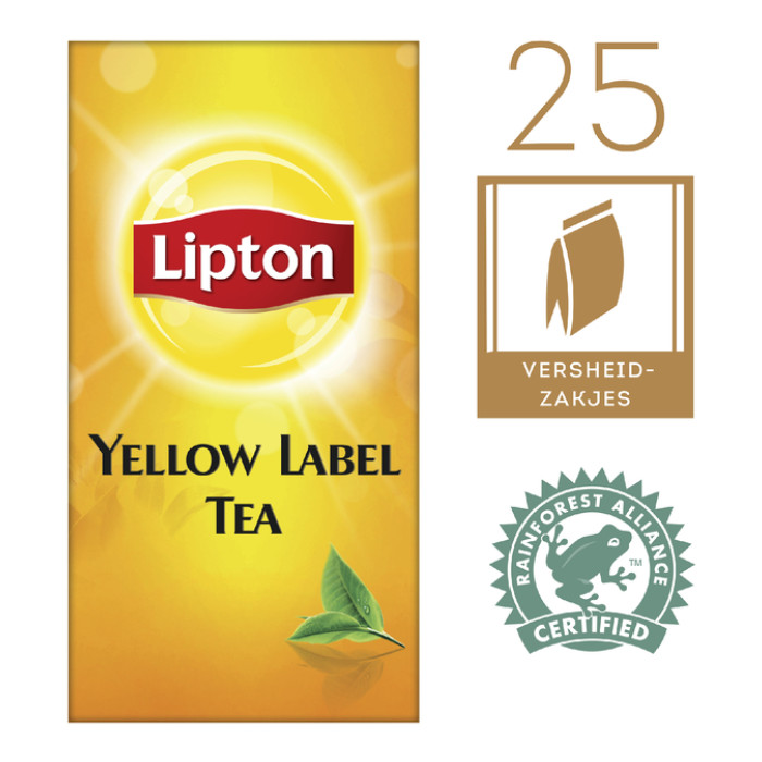 Thee Lipton yellow label 25x1.5gr