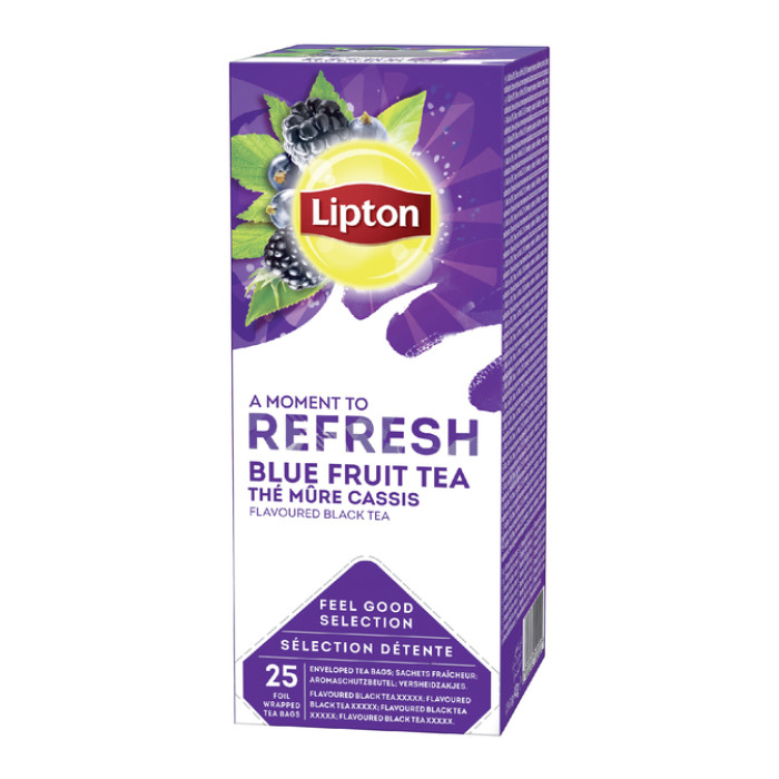 Thee Lipton Refresh blue fruit tea 25x1.5gr