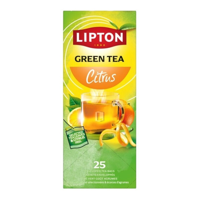 Thee Lipton Balance green tea citrus 25x1.5gr