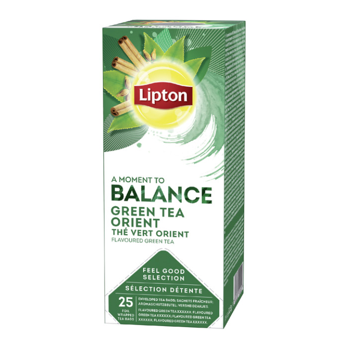Thee Lipton Balance green tea orient 25x1.5gr