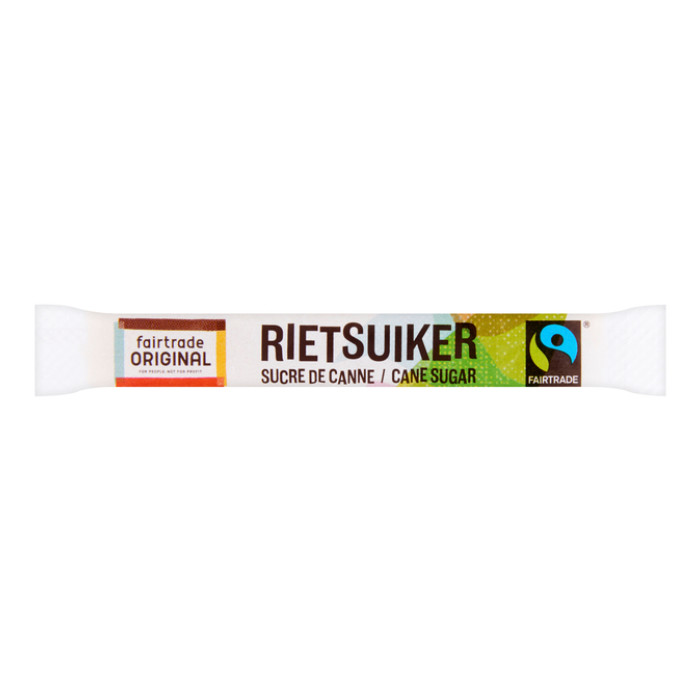 Rietsuikersticks Fairtrade Original 600 stuks