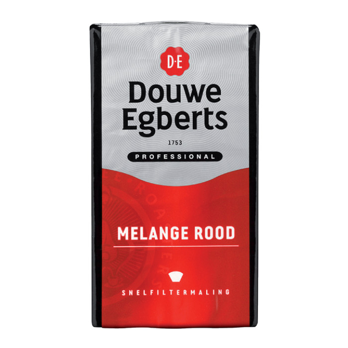 Koffie Douwe Egberts snelfiltermaling Melange Rood 500gr