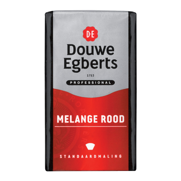 Koffie Douwe Egberts snelfiltermaling Melange Rood 250gr