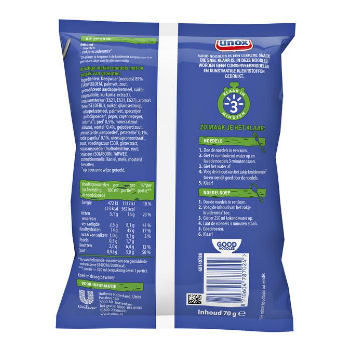 Good Noodles Unox groenten