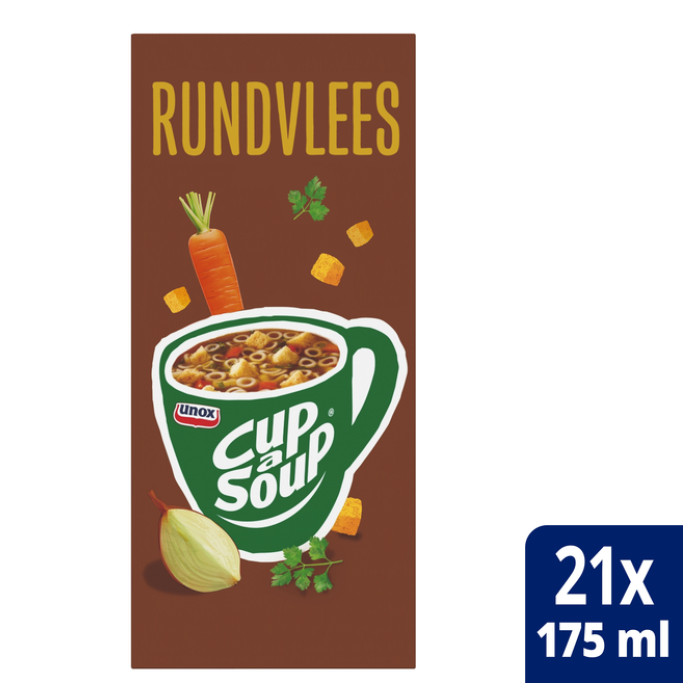 Cup-a-Soup Unox rundvlees 21x175ml