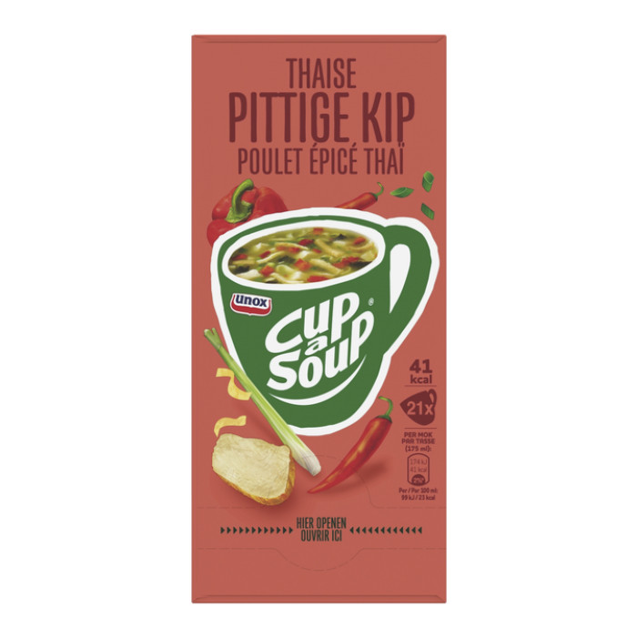 Cup-a-Soup Unox Thaise pittige kip 21x175ml