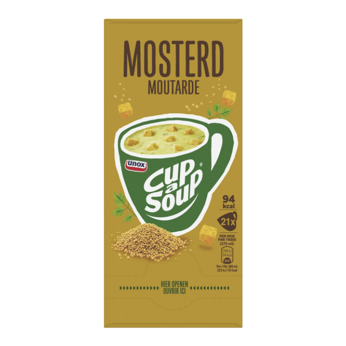 Cup-a-Soup Unox mosterd 21x175ml