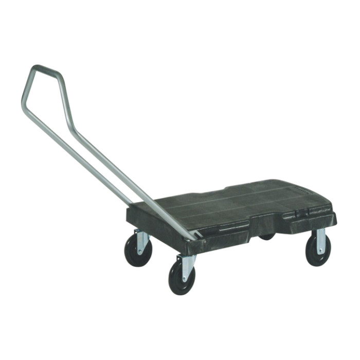 Transportkar Rubbermaid Triple Trolley inklapbaar 225kg zwart