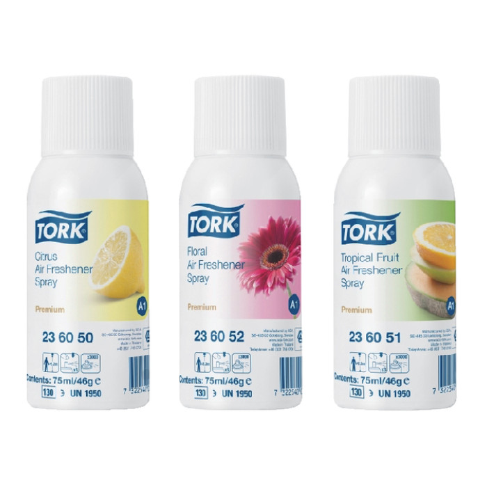 Luchtverfrisser Tork A1 Premium spray tropisch fruit 236051