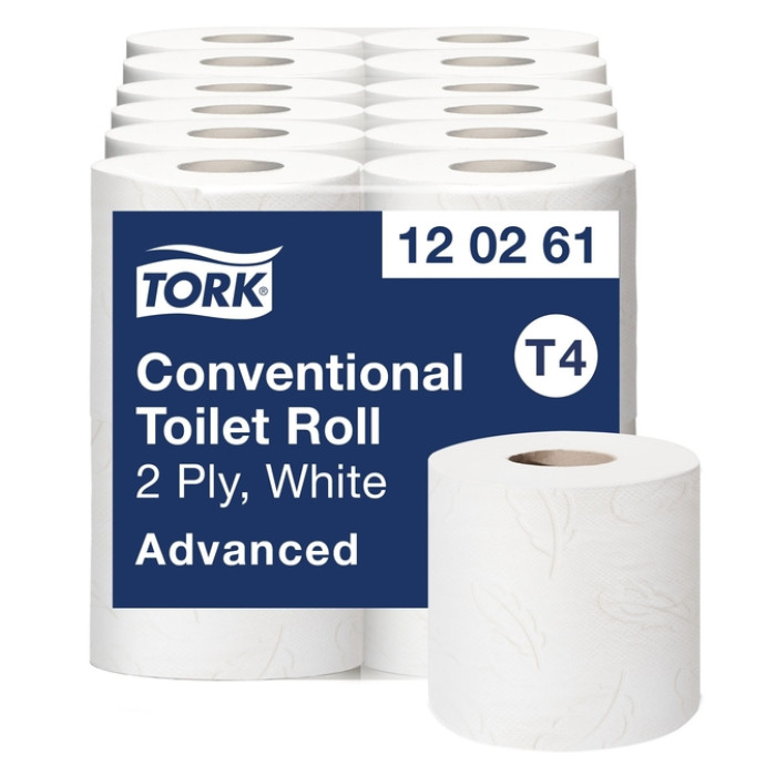 Toiletpapier Tork T4 Advanced 2-laags 493 vel wit 120261