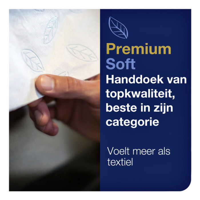 Handdoek Tork H2 Xpress Premium multifold 2-laags 212x340mm 21x110 vel wit 100288