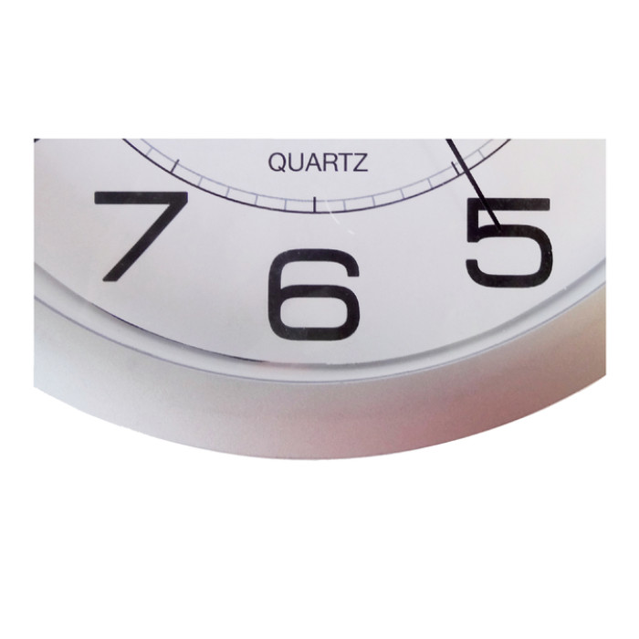 Wandklok Unilux Attraction Ø 22cm lichtgrijs/wit
